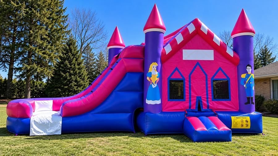 Princess Castle bounce and slide combo